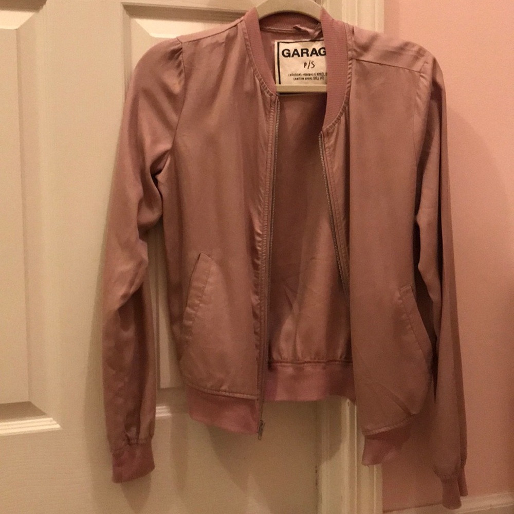 Mauve Pink bomber jacket